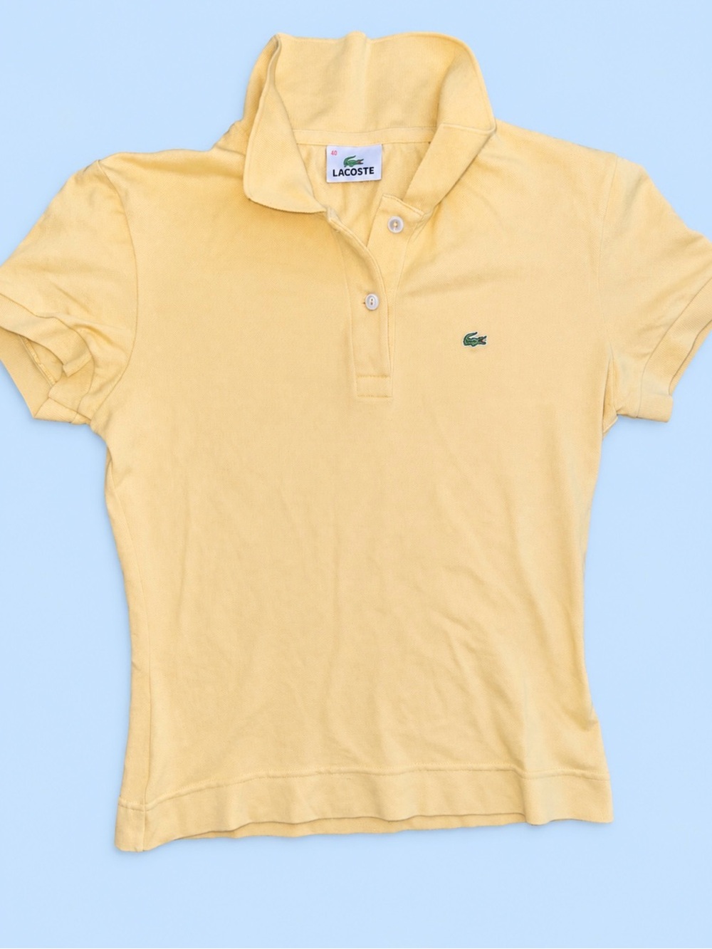 Lacoste, Women’s Gold Short Sleeve Polo